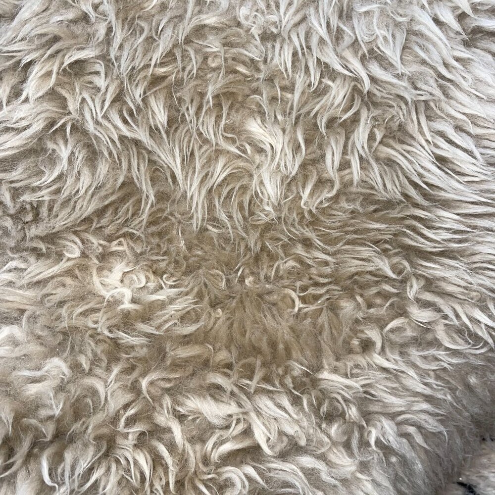 genuine sheepskin rug 90cm/color: oyster - Picture 4 of 5